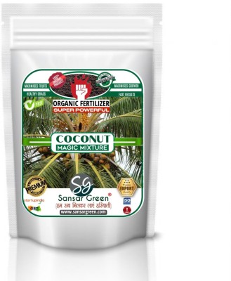 Sansar Green Coconut Magic Mixture, Essential Super Powerful Organic Fertilizer for Coconut Plants with ++ Growth Booster and Active Micro Organism Fertilizer(1.8 kg, Powder)