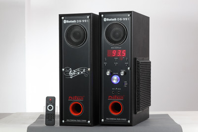 Dotsun DS-991 Double Tower 18000 W Bluetooth Tower Speaker(Black, Stereo Channel)