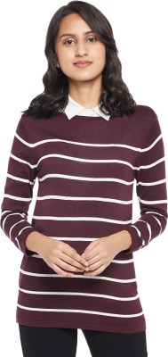 Annabelle by Pantaloons Casual Striped Women Purple Top