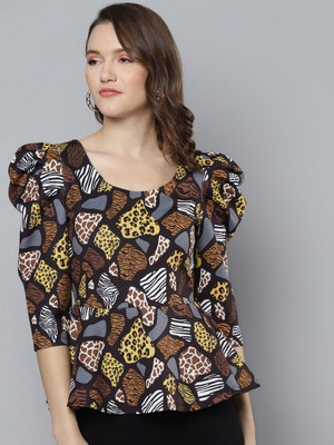 SASSAFRAS Casual Printed Women Multicolor Top
