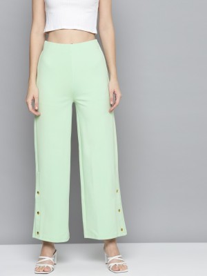 SASSAFRAS Regular Fit Women Green Trousers