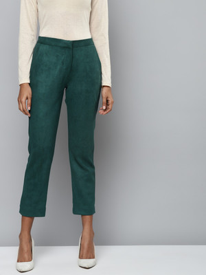 SASSAFRAS Tapered Women Green Trousers