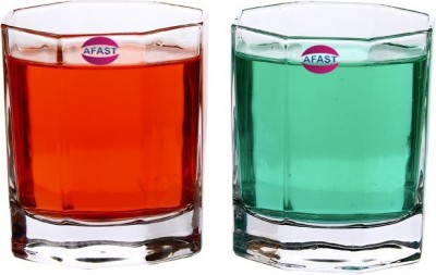 AFAST (Pack of 2) Multi-Purpose Beaver Tumbler Drinking Glass Set for Home Use (Set Of 2) -AA30 Glass Set Whisky Glass(200 ml, Glass, Clear)