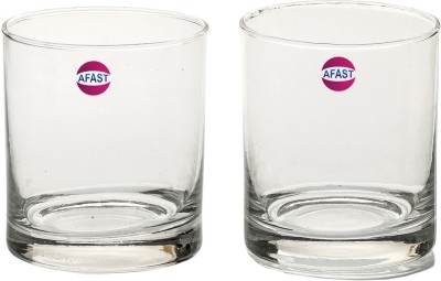 AFAST (Pack of 2) Multi-Purpose Beaver Tumbler Drinking Glass Set for Home Use (Set Of 2) -AA04 Glass Set Water/Juice Glass(200 ml, Glass, Clear)