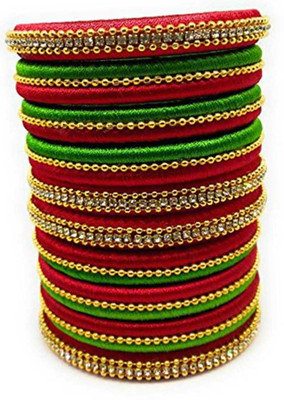 Siddhi Vinayak Collection Dori Bangle Set(Pack of 10)