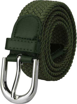CHACKO Men & Women Casual Green Metal Reversible Belt