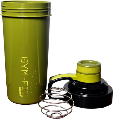 NAYASA 750 ml Plastic Shaker(Pack of 1, Green, Black, Brown)