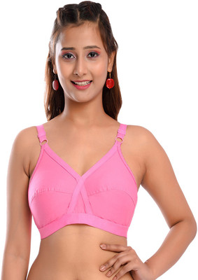 elina Women Full Coverage Non Padded Bra(Pink)