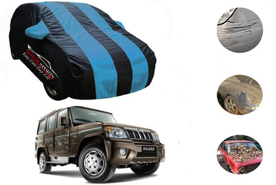 MotorSports Car Cover For Mahindra Bolero (With Mirror Pockets)(Blue)