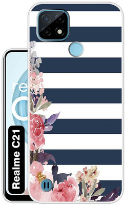 Case Club Back Cover for realme C21(Blue, Grip Case, Silicon, Pack of: 1)