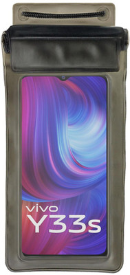 ACM Pouch for Vivo Y33s(Black, Waterproof, Silicon, Pack of: 1)