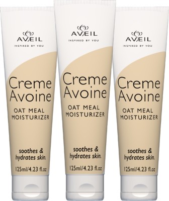 Aveil Creme Avoine Skin Moisturiser, Enriched with Colloidal Oatmeal, 125 ml - Pack of 3(125 ml)