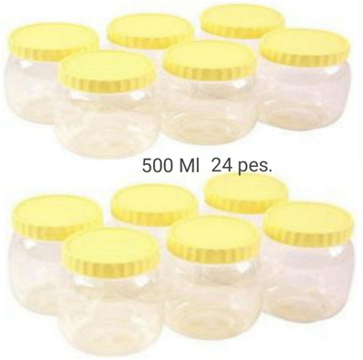 Platichouse Plastic Grocery Container  - 500(Pack of 24, Clear)