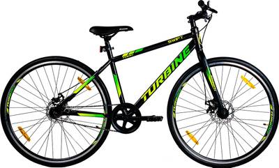 turbine SWIFT HYBRID BLACK 700C T Mountain Cycle  (Single Speed, Black)