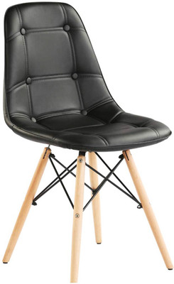 Maskeen Replica Faux Leather Dining Chair/Cafe Chair/Side Chair/Accent Chair Leatherette Dining Chair(Set of 1, Finish Color - Black) Maskeen Replica Faux Leather Dining Chair/Cafe Chair/Side Chair/Accent Chair Leatherette Dining Chair(Set of 1, Finish Color - Black)