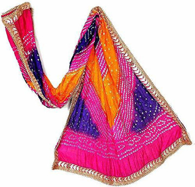 PK MART Art Silk Printed Women Dupatta
