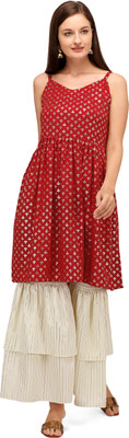 varani exim Women Kurta Sharara Set