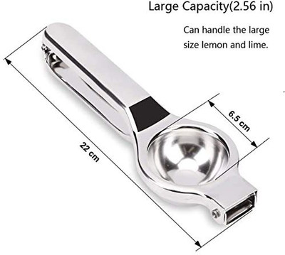 JRYU Steel Steel Hand Juicer Lemon Squeezer(Silver Pack Of 1) Hand Juicer(Silver)