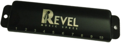 REVEL RVL-HA100CBK Harmonica For Beginner, Hobbyist, Professional black(black)