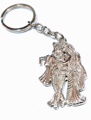 ROYALHUB RADHA KRISHNA RELIGIOUS ILVER FINISHED KEY CHAIN. / BANSIDHAR KEY CHAIN (SET OF 1, SILVER) Key Chain