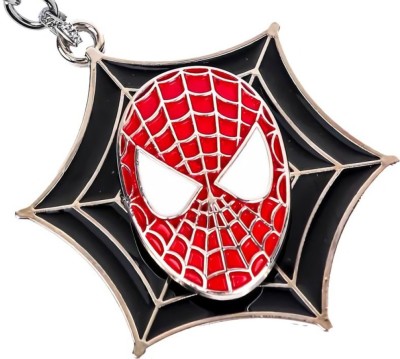RVM Toys Spiderman Rotating Keychain With Spinner and Spider Face Revolving Metal Key Chain for Car Bike Men and Women Key Ring Key Chain
