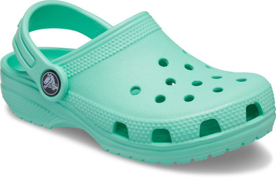CROCS Girls Sling Back Clogs(Green)