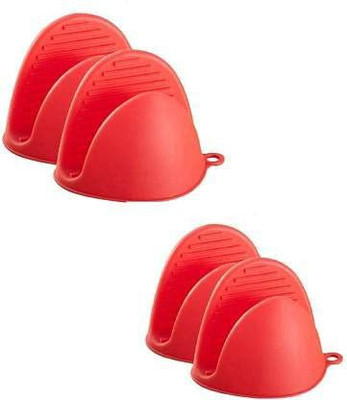 FeelOShoppy Red Silicon Kitchen Linen Set(Pack of 2)