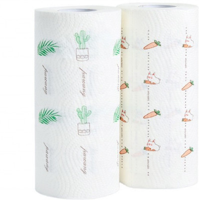 PRO99S NonWoven Reusable and Washable Kitchen Wipes - 2 Rolls - 50 Wipes per roll - Total 100 Wipes(2 Ply, 50 Sheets)