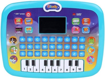 mega shine Educational Computer Piano Display Led Screen, With Music And Buttons , Educational Toy Laptop Learner With Screen For Kids Baby'S Boys And Girls (Multicolor)(Multicolor)