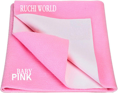 RUCHIWORLD Cotton Baby Bed Protecting Mat(BABY PINK, Small)