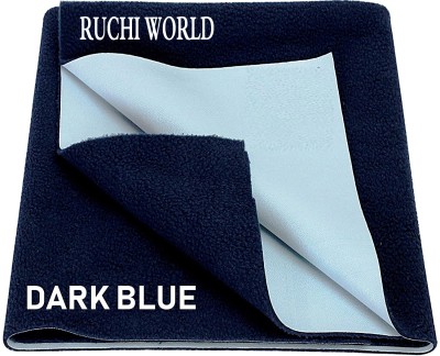 RUCHIWORLD Cotton Baby Bed Protecting Mat(BARK BLUE, Small)