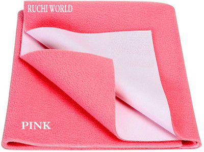 RUCHIWORLD Cotton Baby Bed Protecting Mat(Pink, Small)