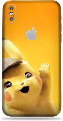 LAMHA Apple iPhone X Mobile Skin(Ultra Super Baby Pikachu With High Matte Finish.)