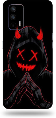 AsSkin Realme X7 Max Mobile Skin(Ultra Super Black Devil With High Matte Finish.)