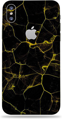 Jeeva Creation Apple iPhone X, Apple iPhone X Mobile Skin(Ultra Super Black Abstract Skin With High Matte Finish.)