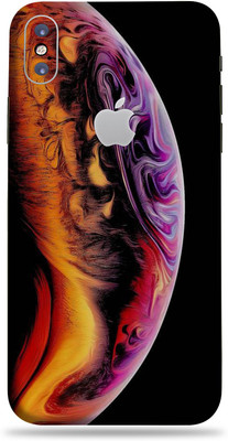 LAMHA Apple iPhone X Mobile Skin(Ultra Super Color Moon With High Matte Finish.)