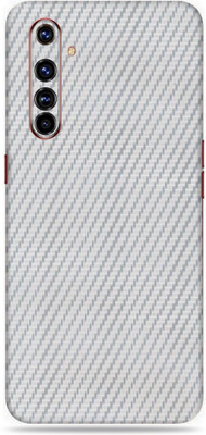 Jeeva Creation Realme X2, real me x 2 Mobile Skin(Ultra Super Silver Carbon Fiber Skin With High Matte Finish.)