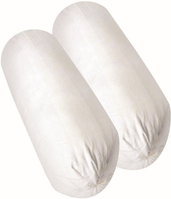 JDX Polyester Fibre Solid Bolster Pack of 2(White)