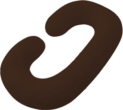 Daddy Cool Ultra Soft C Shaped Microfibre Solid Pregnancy Pillow Pack of 1(Brown)