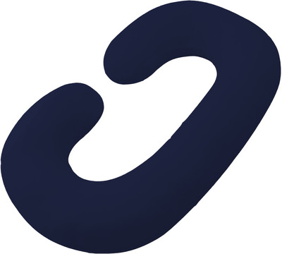 Daddy Cool Ultra Soft C Shaped Microfibre Solid Pregnancy Pillow Pack of 1(Dark Blue)