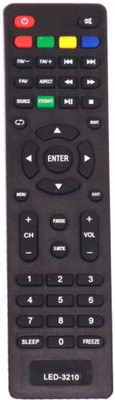 Ehop LED LCD 3210 LED LCD TV 3210 Intex Remote Controller(Black)
