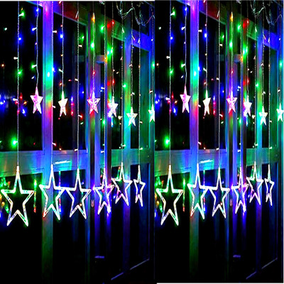 SellRider 138 LEDs 2.54 m Multicolor Flickering Star Rice Lights(Pack of 1)