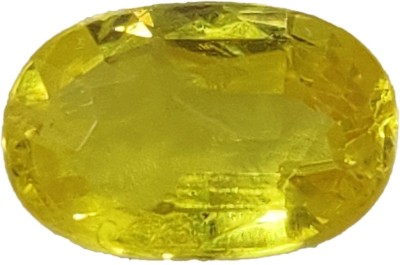 VISVESA Pukhraj, Guru, Ratti 3.34 /Carats 3.04, Lab Certified Good Quality Bangkok Natural Yellow Sapphire Loose Gemstone. Stone Sapphire Ring
