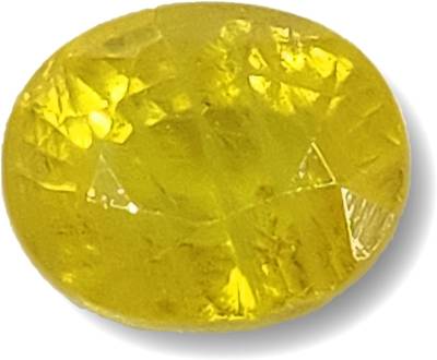 VISVESA Pukhraj, Guru, Ratti 5.25 /Carats 4.78, Lab Certified Good Quality Bangkok Natural Yellow Sapphire Loose Gemstone. Stone Sapphire Ring