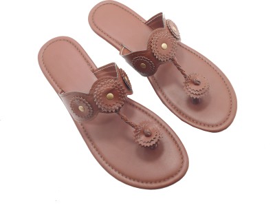 RACEE Women Flats(Brown , 9)