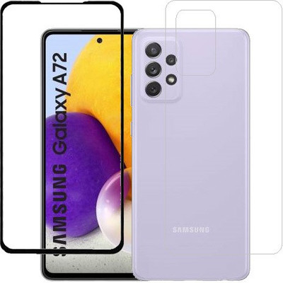 ECMERED Front and Back Screen Guard for Samsung Galaxy A72, Samsung A72(Pack of 1)