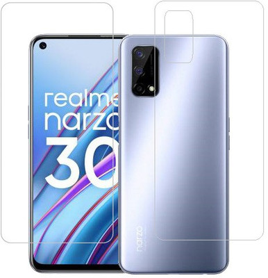 ECMERED Front and Back Screen Guard for Realme Narzo 30 Pro(Pack of 1)
