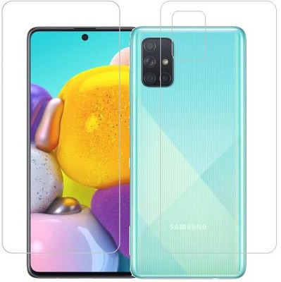 ECMERED Front and Back Screen Guard for Samsung Galaxy A71, Samsung A71(Pack of 1)