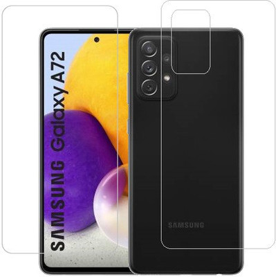 ECMERED Front and Back Screen Guard for Samsung Galaxy A72, Samsung A72(Pack of 1)