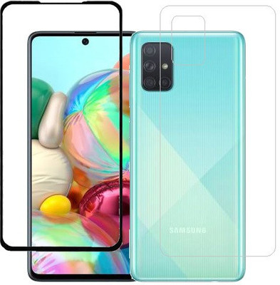 ECMERED Front and Back Screen Guard for Samsung Galaxy A71, Samsung A71(Pack of 1)